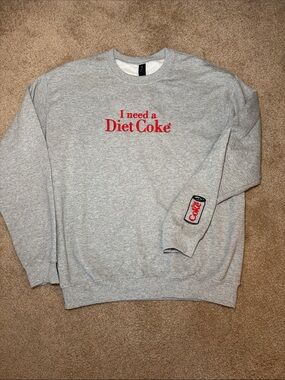 Diet Coke Embroidered Crewneck Sweatshirt